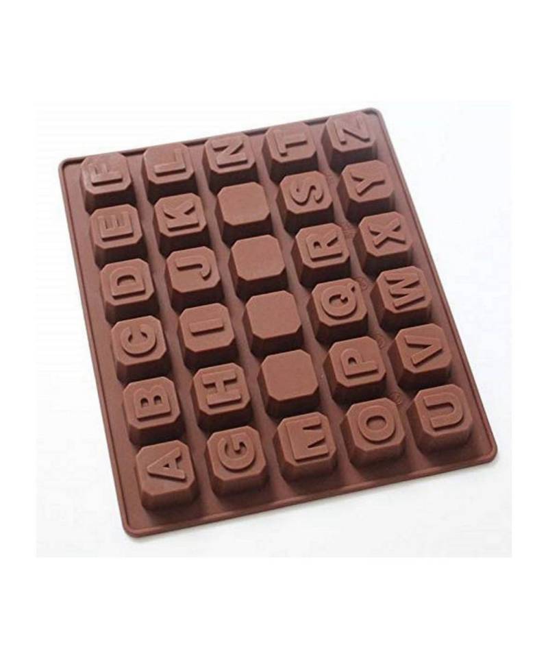 Silicone Chocolate Mould Alphabet Chocolates Candy Mold ABCD Ice Cube Tray