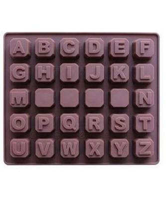 Silicone Chocolate Mould Alphabet Chocolates Candy Mold ABCD Ice Cube Tray 5