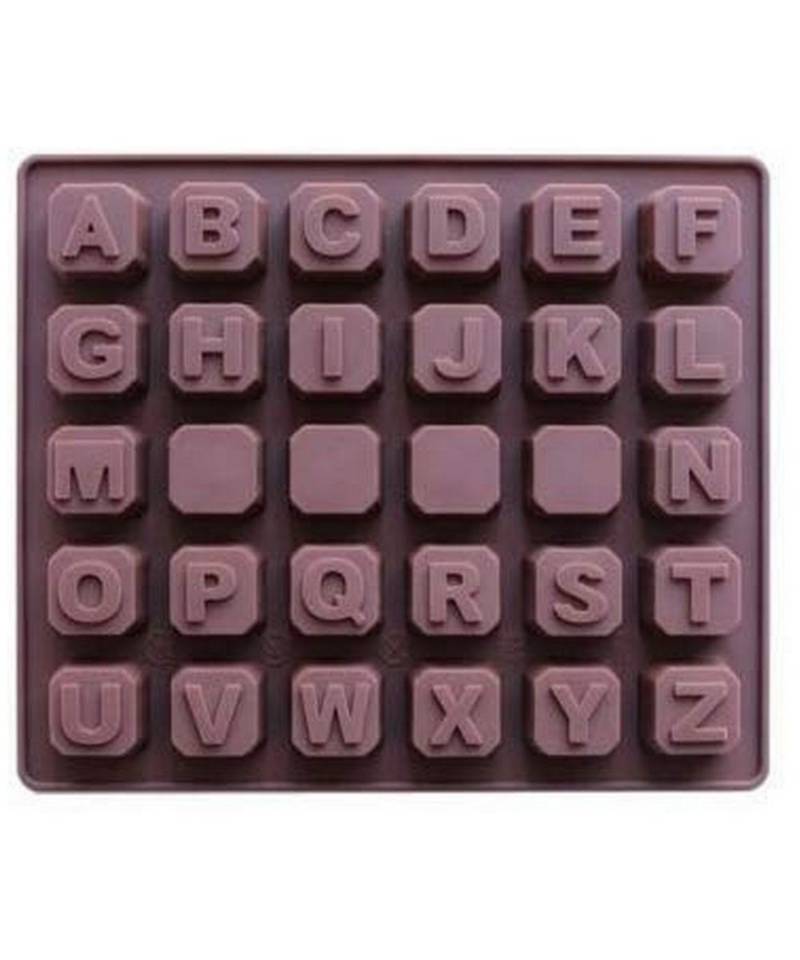 Silicone Chocolate Mould Alphabet Chocolates Candy Mold ABCD Ice Cube Tray