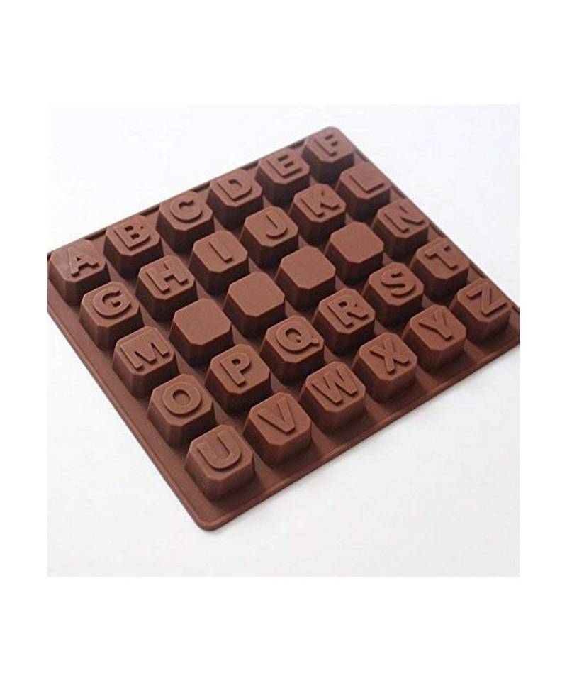 Silicone Chocolate Mould Alphabet Chocolates Candy Mold ABCD Ice Cube Tray