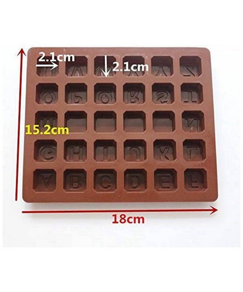 Silicone Chocolate Mould Alphabet Chocolates Candy Mold ABCD Ice Cube Tray