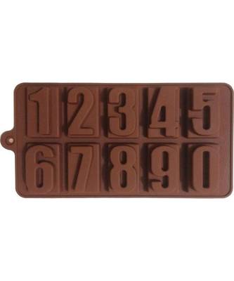 Silicone Chocolate Mould Numeric Chocolates Candy Mold Ice Cube Tray 2