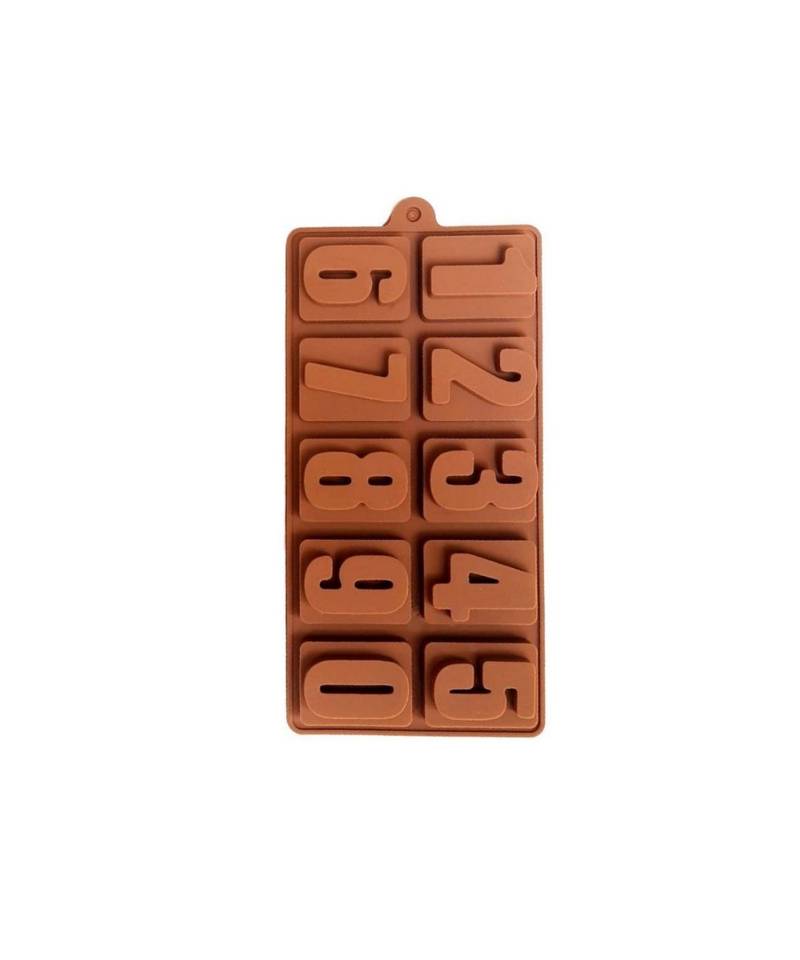 Silicone Chocolate Mould Numeric Chocolates Candy Mold Ice Cube Tray