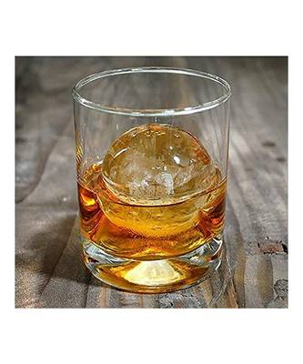 ilicone Spherical 4 Round Ball Whiskey Ice Cube Tray Maker Mold Funnel for Whiskey  Cocktails  Bourbon (Multi Color) 6