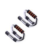 Push Up Bar Strong S Shape Chrome Steel Pushup Stand