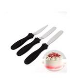Combo of Stainless Steel Cake Baking Kitchen Pastry Cake Decoration Tools (Black) (Set of 3)