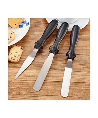 Combo of Stainless Steel Cake Baking Kitchen Pastry Cake Decoration Tools (Black) (Set of 3) 2