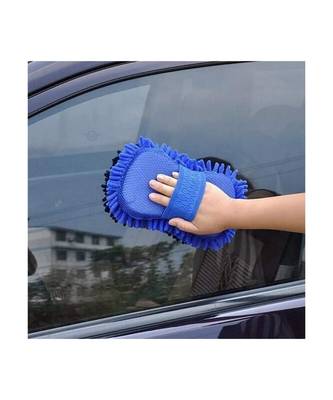 Microfiber Car Cleaning Sponge Brush Wash and Dry Cleaning Duster (Multicolor) 1