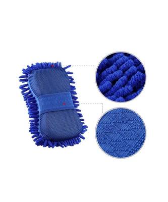Microfiber Car Cleaning Sponge Brush Wash and Dry Cleaning Duster (Multicolor) 3