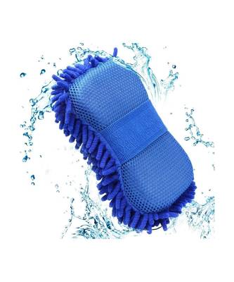 Microfiber Car Cleaning Sponge Brush Wash and Dry Cleaning Duster (Multicolor) 4