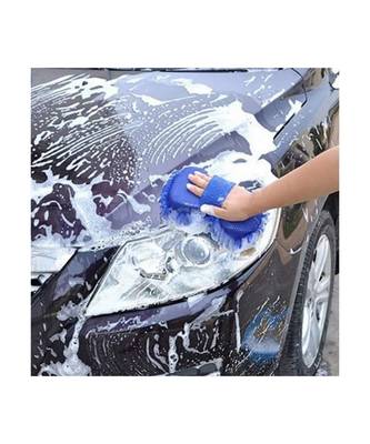 Microfiber Car Cleaning Sponge Brush Wash and Dry Cleaning Duster (Multicolor) 5