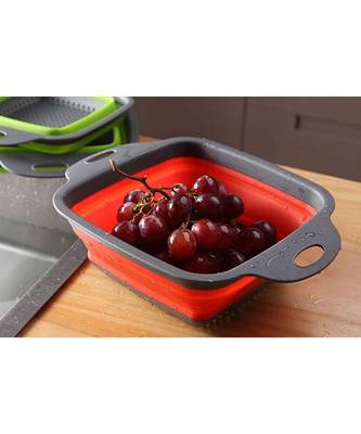 Drain Basket Vegetable Fruits Washing Strainer Space Saving Vegetable Basket 2