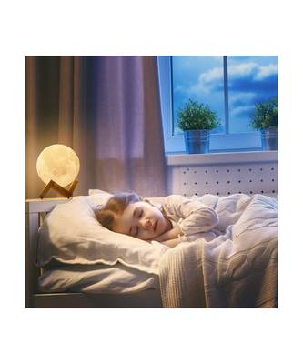 7 Multi Colors Moon Night Light Changing Touch Sensor Moon Light With Wooden Stand Night Lamp 3