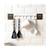 Magic Sticker Series Self Adhesive Bathroom Towel Hanger Hook Kitchen Hanger Hooks (6 Hooks)
