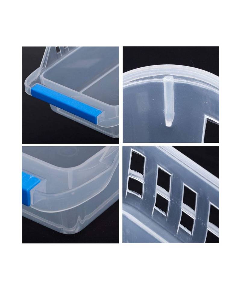 Plastic Fridge Shelf Organizer Rack Space Saver Food Storage Basket  Multi Color (Pack Of 8)