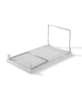 Multi Purpose Steel and Plastic Foldable Rack for Kitchen and Office Shelf (White  2 pcs) 2