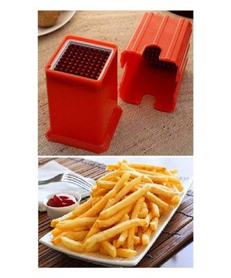 potato and Vegetable Cutter French Fries Slicer Chips Chipser (Multicolor) 4
