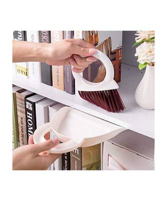 Plastic Cleaning Broom Brush and Dustpan Set Desktop Broom Sweep Cleaning Brush 1