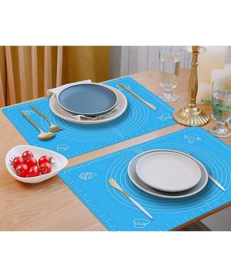 Silicon Roti Mat Pastry Fondant Dough Roti Chapati Rolling Baking Sheet Mat With Measurements 50 x 40 cm (Multicolor) 4
