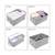 Eco Friendly Clothes Storage Bin Foldable Storage Basket Bins Organizer  Set of 3 (Grey)