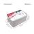 Eco Friendly Clothes Storage Bin Foldable Storage Basket Bins Organizer  Set of 3 (Grey)