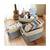 foldable Storage Basket Bin Organizer Set for Wardrobe Clothes Dress Books And Toys   Set of 3