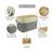 foldable Storage Basket Bin Organizer Set for Wardrobe Clothes Dress Books And Toys   Set of 3