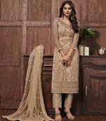 Chiku embroidered net salwar