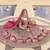 Stunning Pink Heavy Hand Work & Embroidered Velvet Bridal Lehenga