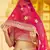 Stunning Pink Heavy Hand Work & Embroidered Velvet Bridal Lehenga