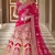 Stunning Pink Heavy Hand Work & Embroidered Velvet Bridal Lehenga