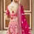 Stunning Pink Heavy Hand Work & Embroidered Velvet Bridal Lehenga