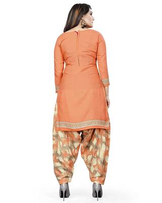 Women's  Cotton Printed Salwar Suit Material With Printed Dupatta 2