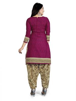 Women's  Cotton Printed Salwar Suit Material With Printed Dupatta 2