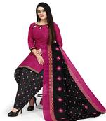 Women's  Cotton Printed Salwar Suit Material With Printed Dupatta