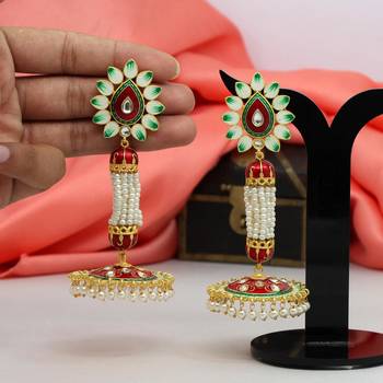 Maroon jhumkas 1