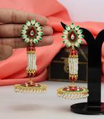 Maroon jhumkas