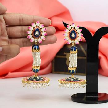 Blue jhumkas 1