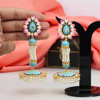 Turquoise jhumkas 1