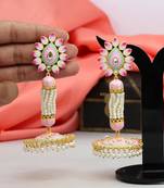 Pink jhumkas