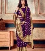 WINE RICH art silk saree AND HEAVY RICH PALLU WITH BLOUSE WITH BELT