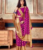 PINK RICH art silk saree AND HEAVY RICH PALLU WITH BLOUSE WITH BELT