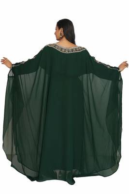 Royal Moroccan Dubai Kaftan Arabic Abaya Maxi Hand Beaded Caftan Farasha Floor Length  4