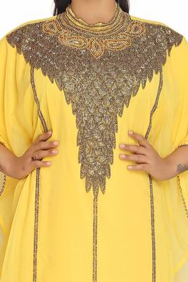 Royal Moroccan Dubai Kaftan Arabic Abaya Maxi Hand Beaded Caftan Farasha  2