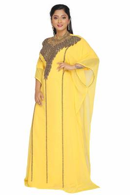 Royal Moroccan Dubai Kaftan Arabic Abaya Maxi Hand Beaded Caftan Farasha  3