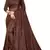 Brown brasso jacquard saree with blouse