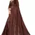 Brown brasso jacquard saree with blouse