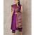 purple cotton Uda kurta & pant with dupatta
