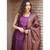 purple cotton Uda kurta & pant with dupatta