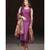 purple cotton Uda kurta & pant with dupatta